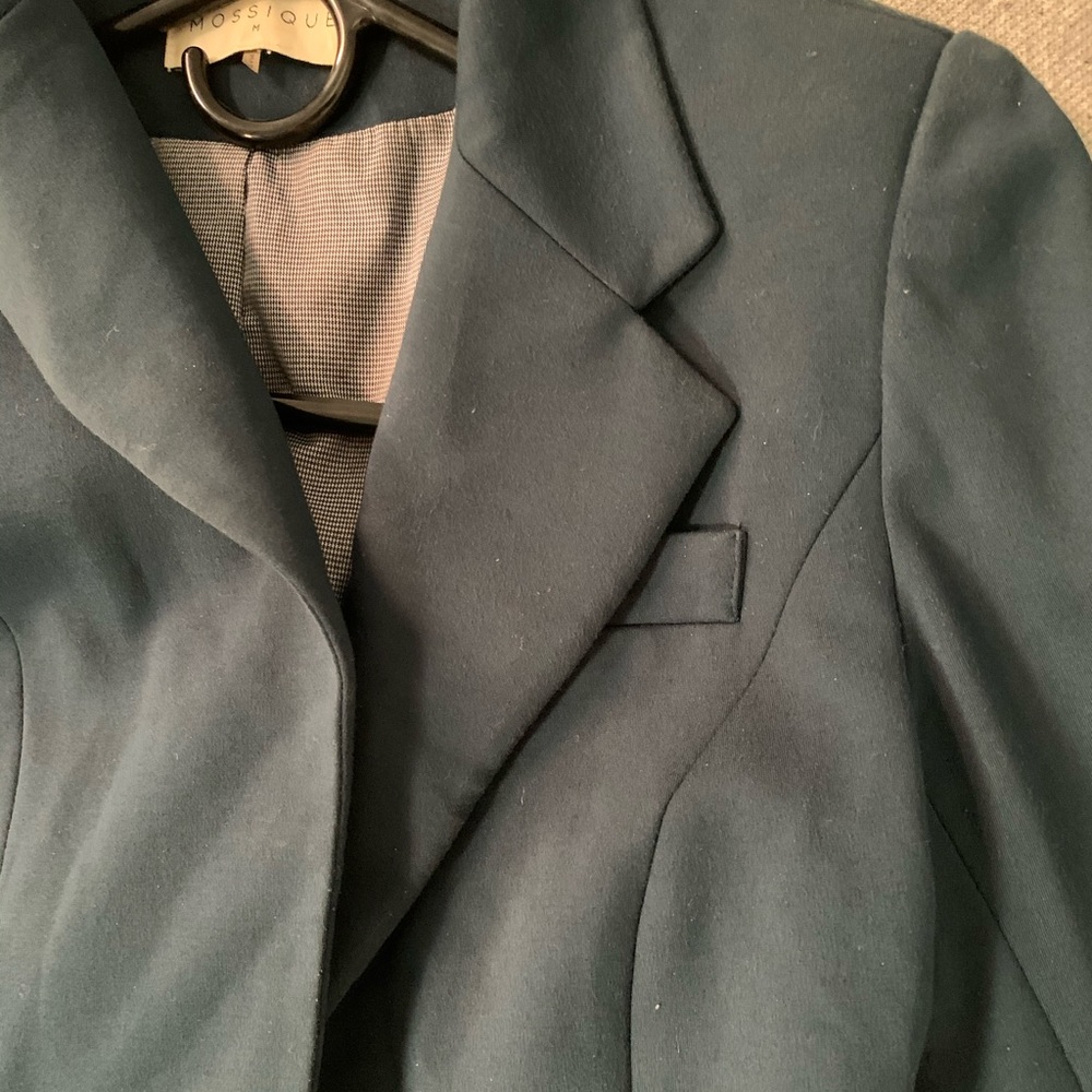 Mossique Teal Blazer 3/4 Length